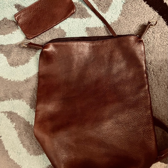 Vintage Brown Leather Hobo Bag - Picture 5 of 11